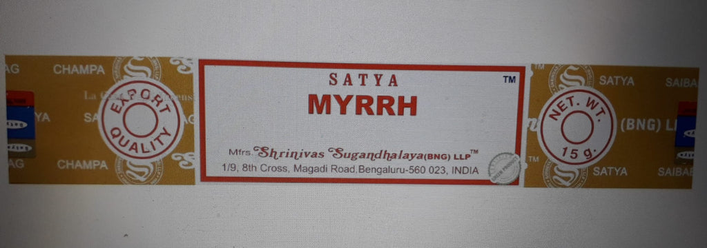 Incensi Satya MYRRH 15 gr