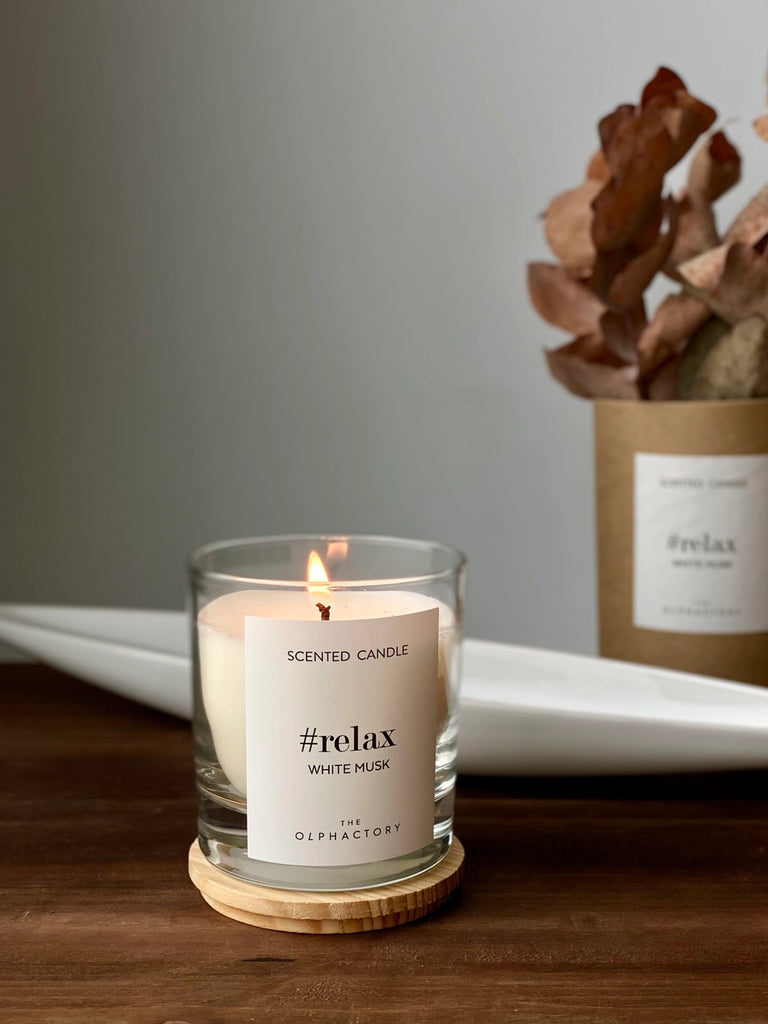 Candela in cera vegetale THE OLFACTORY PALO SANTO 200g